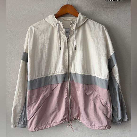 pistola Jackets & Blazers - Pistola Drea Anorak Jacket Hooded Windbreaker Pink Haze Women’s Medium